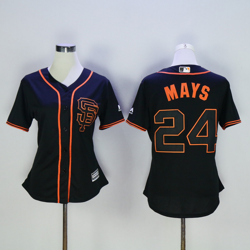 Women San Francisco Giants #25 Bonds Black MLB Jerseys